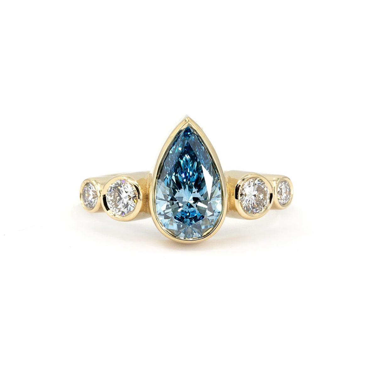 Big Blue Diamond Cocktail Ring | RUBY MARDI Jewelry – Ruby Mardi