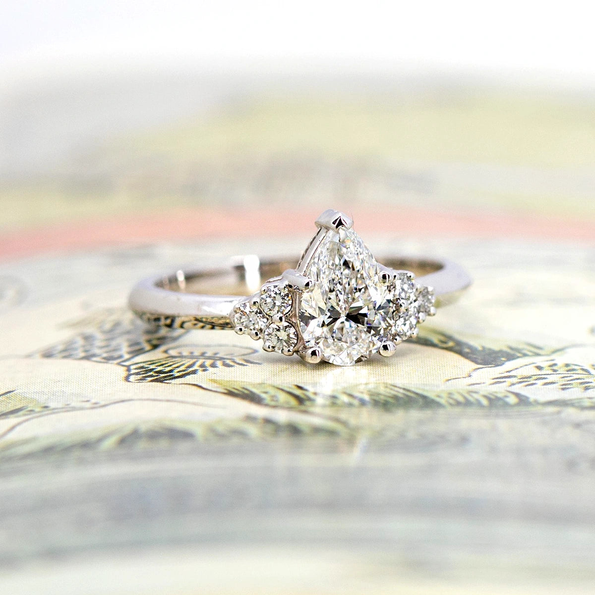 Pear shaped engagement rings 2025 near me