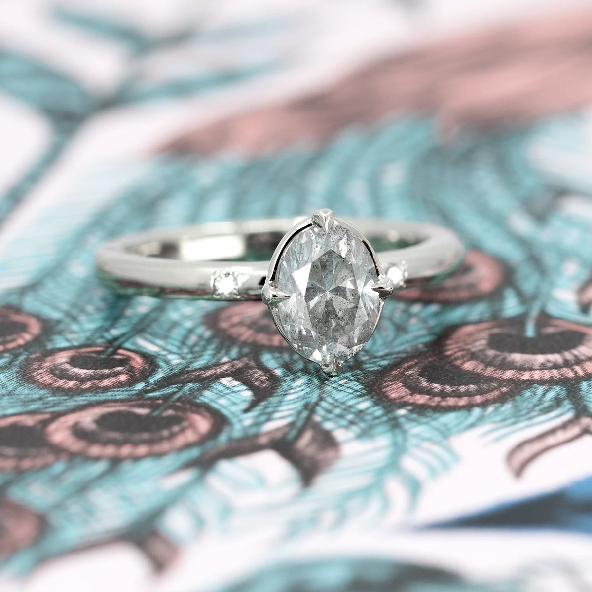 Grey diamond engagement ring canada discount