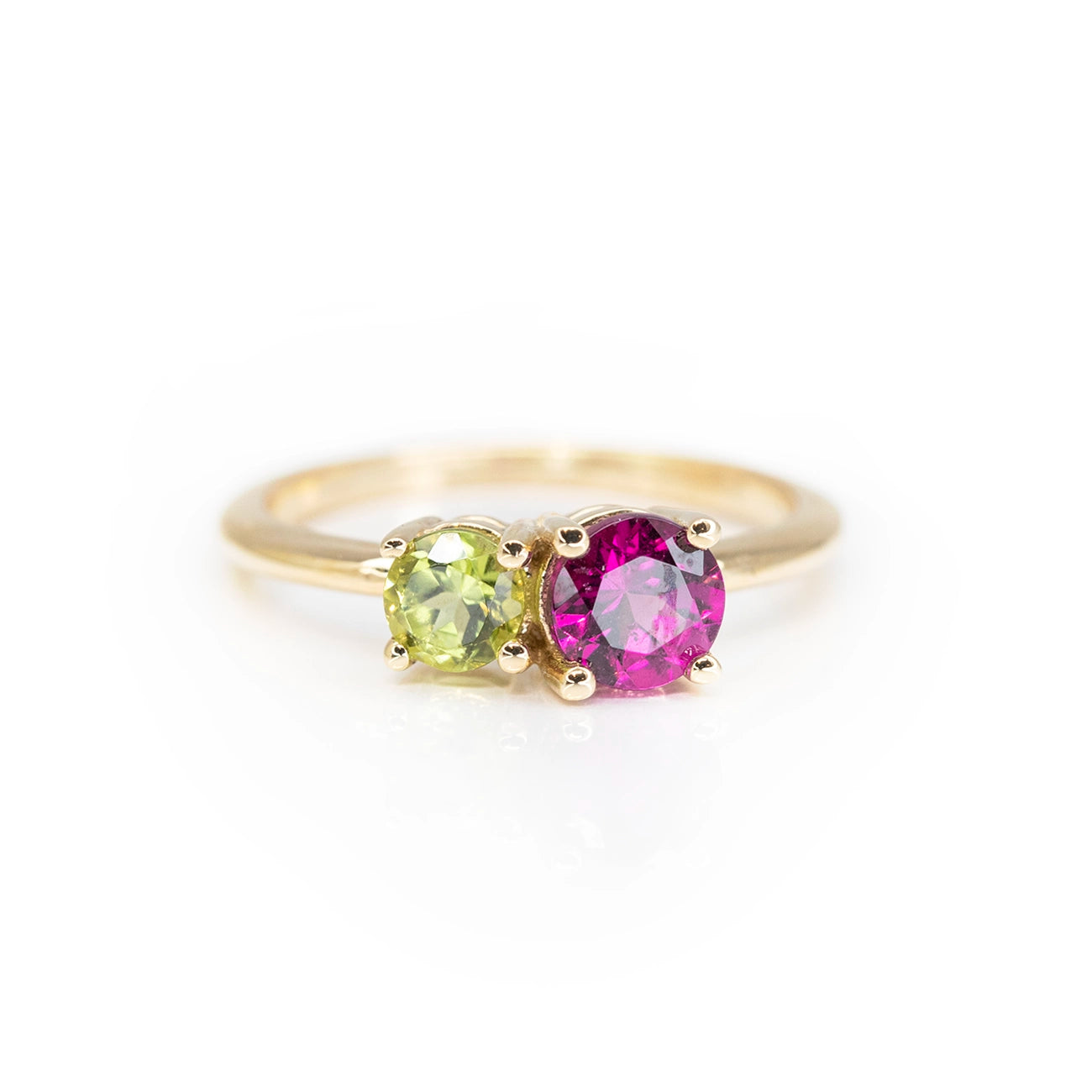 Peridot and 2025 ruby ring